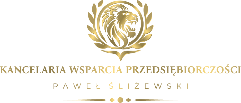 Logo w stopce Kancelaria Wsparcia Przedsiębiorczości Paweł Śliżiewski